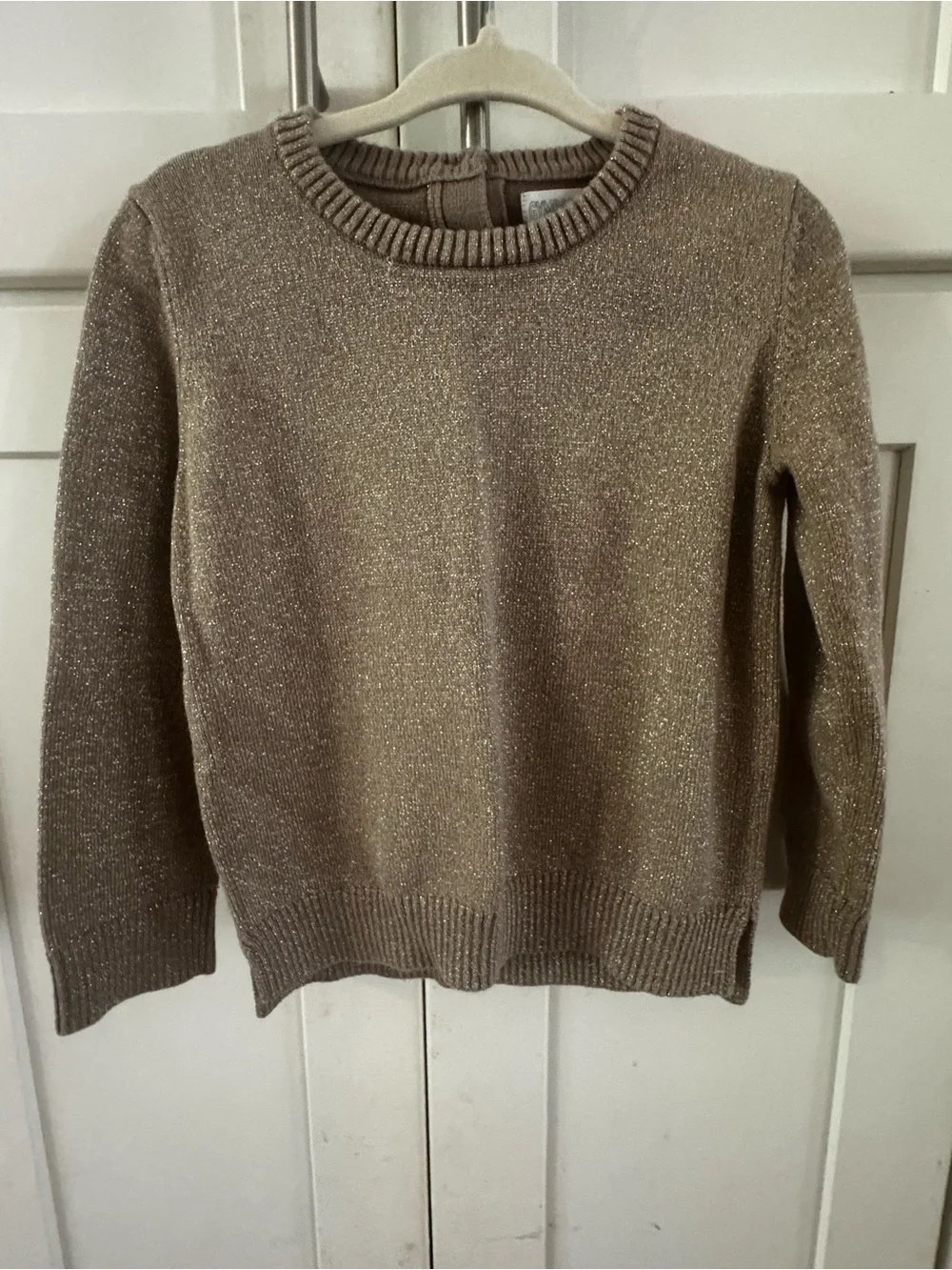 Gymboree Shimmery Gold Crewneck Sweater